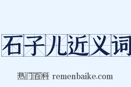 石子儿近义词是什么意思的图片